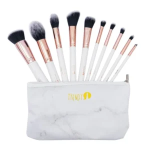 Kit Brocha Trendy x 10 Marmol Blanco