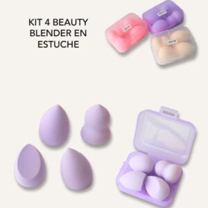 Kit Beauty Blender estuche X4 Lonli