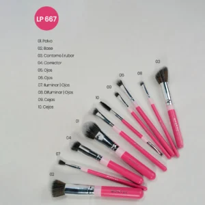 Kit de brochas Fluffy x10 Montoc