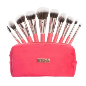 Kit Brocha X10 Rosa Terciopelo Trendy