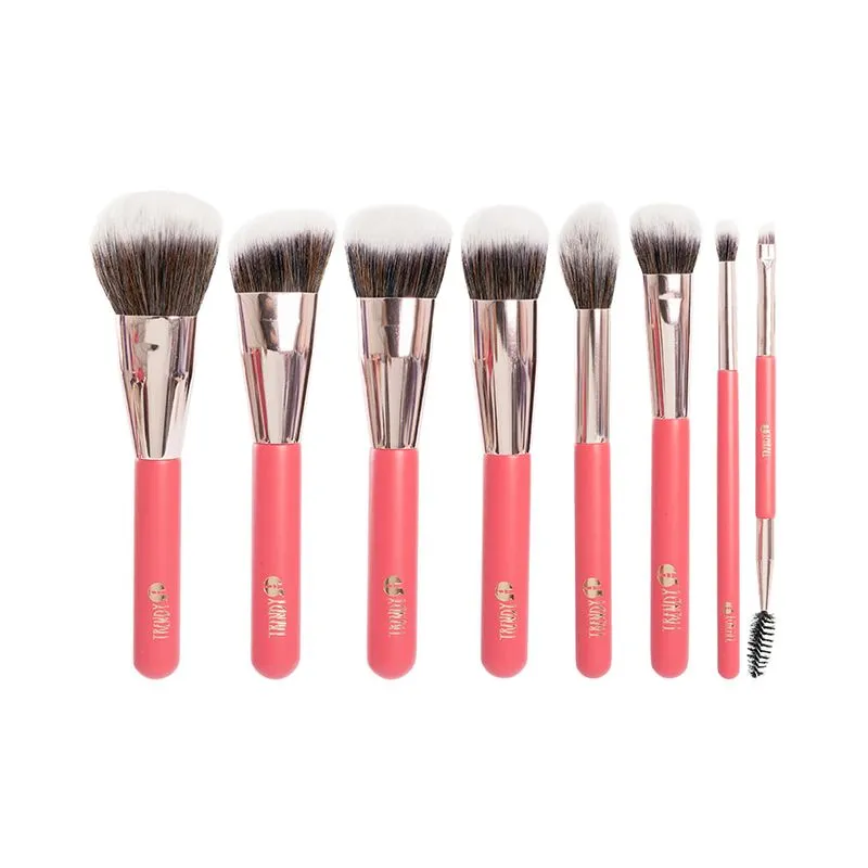 Kit Brocha X10 Rosa Terciopelo Trendy - Image 2