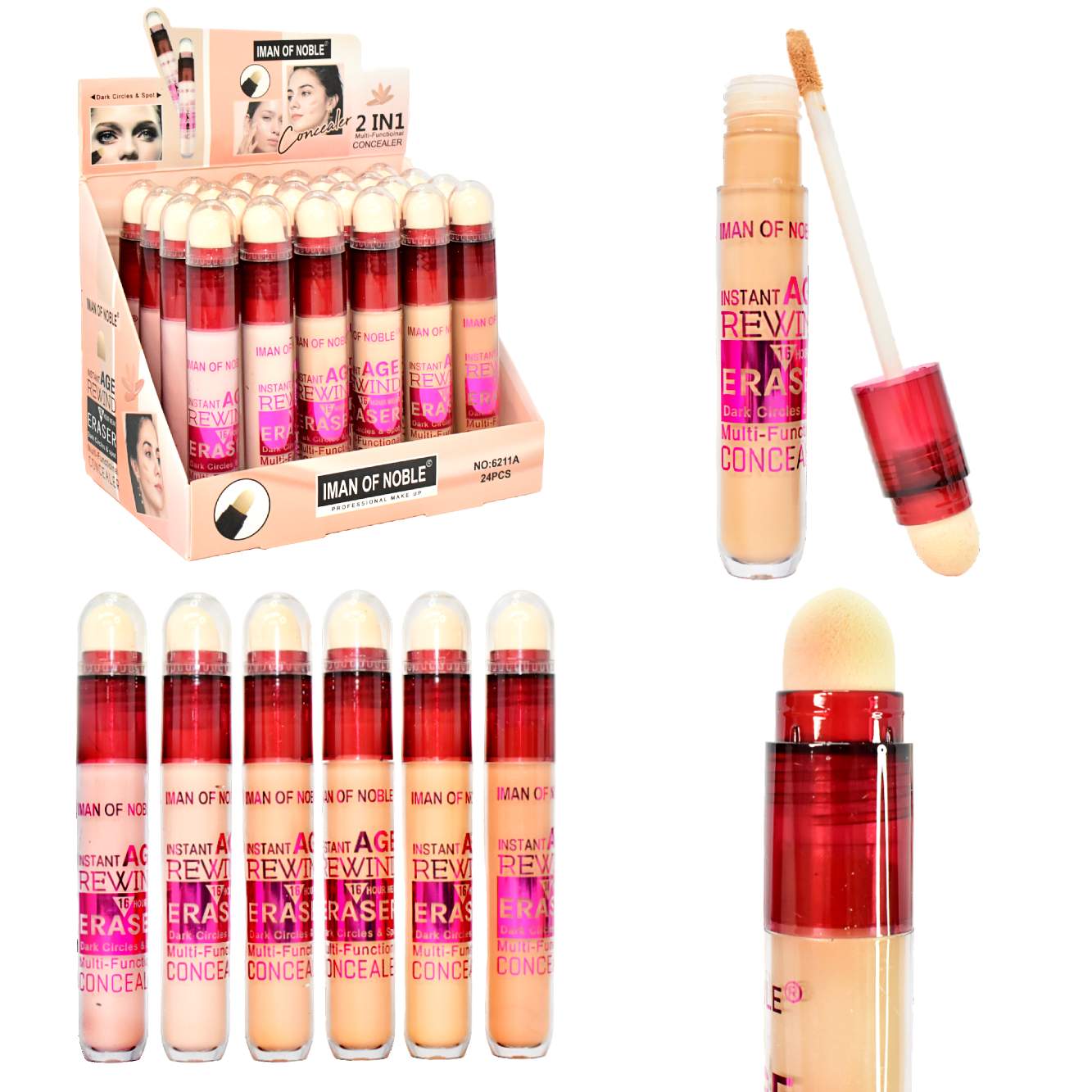 Corrector con Esponja Iman Of Noble